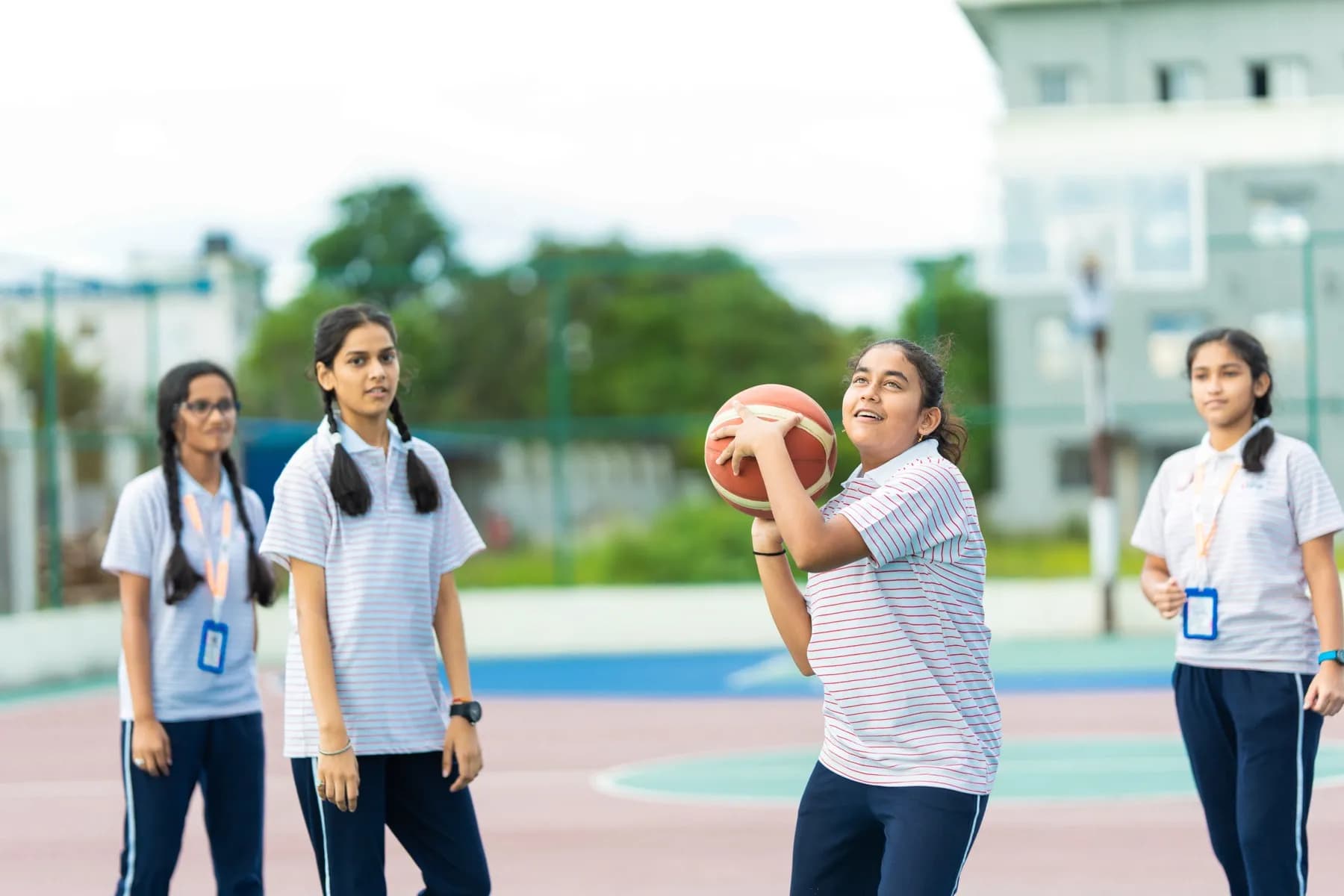 The sports ground at Sri Sri Academy