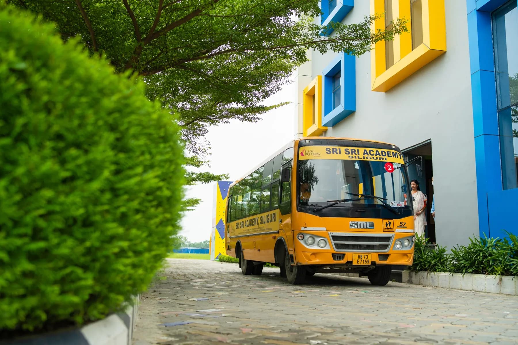 The Sri Sri Academy school bus fleet